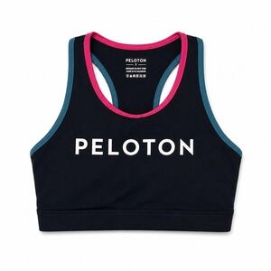 Peloton‎ Padded Sports Bra Black Pink Blue Racerback Size Small